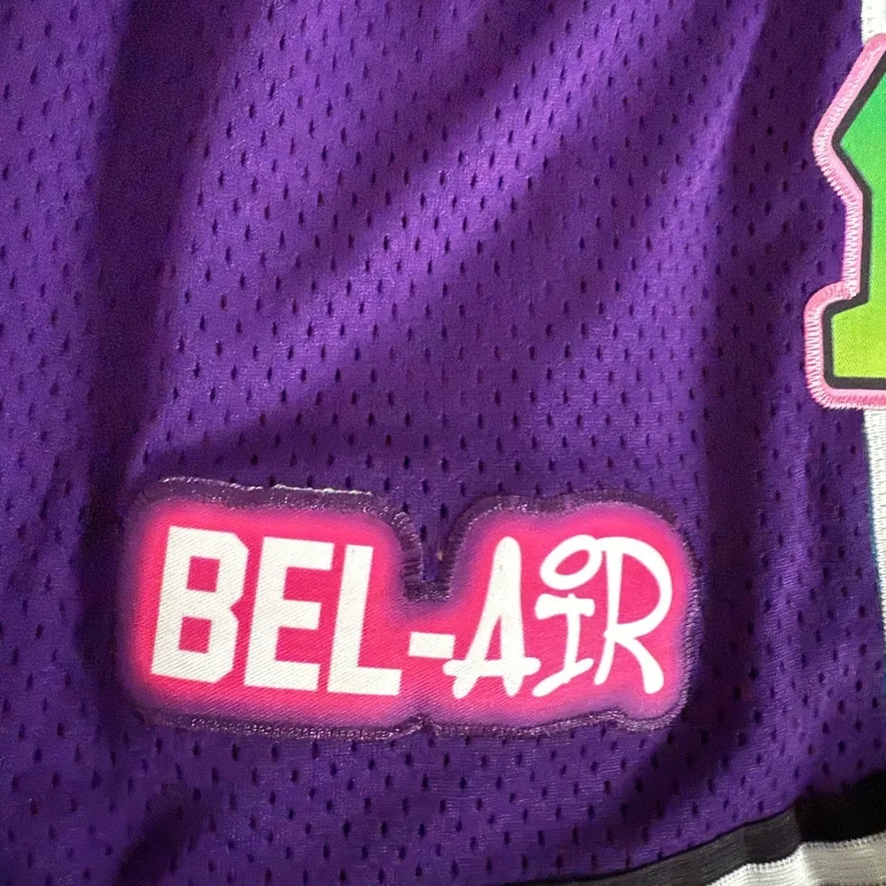 Men’s The Fresh Prince of Bel-Air Purple Logo Shorts Size 3XL. New with Tags! - Picture 4 of 13